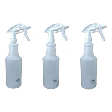 Imagem de KIT Com 3 Borrifador Pulverizador Manual 1 L - Bralimpia