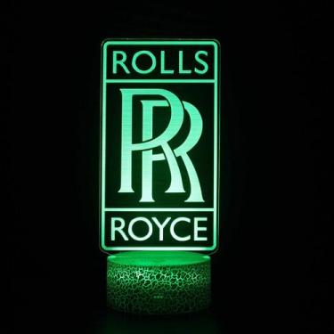 Imagem de Luz noturna LED 3D Rolls Royces Color Changing para crianças - yiweisa