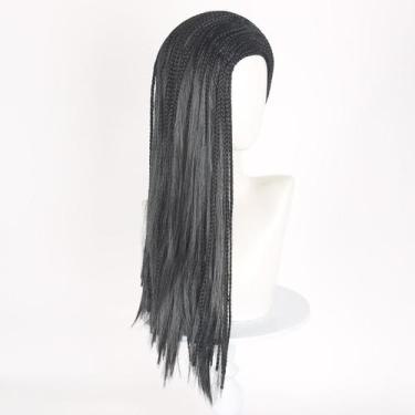 Imagem de Peruca de cosplay, fantasia de anime Ashas, festa de Halloween, 55 cm 