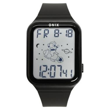 Imagem de Relógio Menino Onix Digital IT13101 Preto  Resistente à Água 5 ATM, Cr