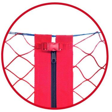 Imagem de Cama elástica 2,44m com zíper na rede com alta resistência - TRAMPOLIM