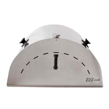 Imagem de Forno de Pizza Inox p/ Churrasqueira Issi Grill 47x48x26cm
