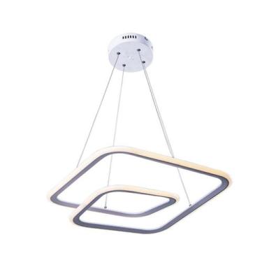 Imagem de Lustre Pendente Straw Led Integrado 52W Sala Quarto 3 Cores em 1 Bivol