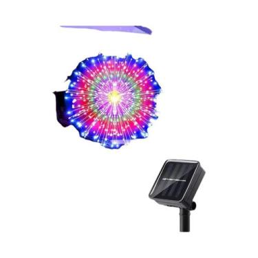 Imagem de Luzes Solares De Fogos De Artifício À Prova d'Água Para Exterior Com 4