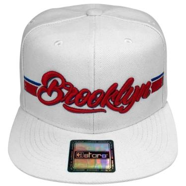 Imagem de Boné Aba Reta E-Stars Logo Brooklyn Alto Relevo Masculino-Masculino