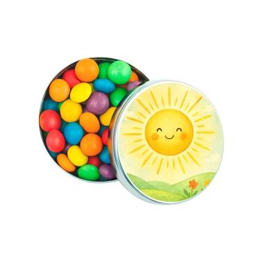 Imagem de Latinha Lembrancinha Personalizada Raio de Sol Aquarela