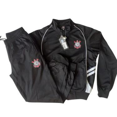 Imagem de Agasalho Conjunto Feminino Jaqueta Calça Corinthians Trilobal  - SPR, 