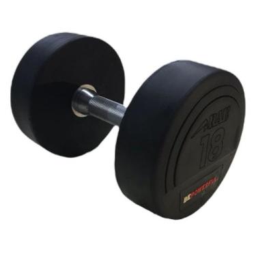 Imagem de Dumbbell emborrachado com pegada em hard cromo epic 36kg - Rae Fitness