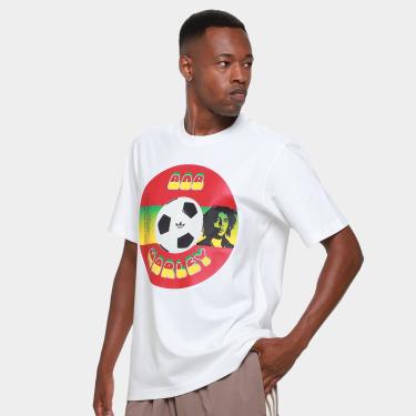 Imagem de Camiseta Jamaica Adidas Bob Marley Originals Masculina-Masculino