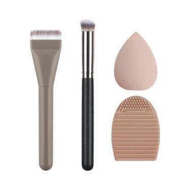 Imagem de Pincel De Base Ultrafino E Plano, Espátula Para Paleta De Maquiagem, E