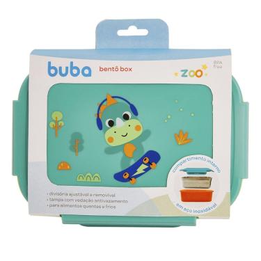 Imagem de Lancheira Bentô Box com Divisórias Buba Zoo Dino