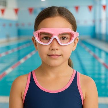 Imagem de Óculos de natação criança-infantil silicone - paidi d, Rosa