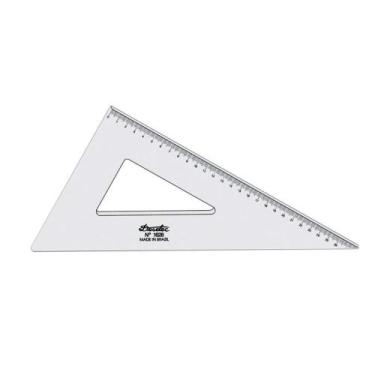 Imagem de Esquadro Acrilico 1628 - 60 Graus - 28cm Trident