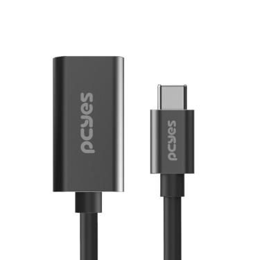 Imagem de Cabo Usb Tipo-c Para Hdmi Fêmea 2.1 8k/60hz - Preto - 15cm - Pucf-15-2.1