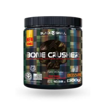 Imagem de Pré Treino B O N E Crusher Betapure  Black Skull  300g  Frutas Vermelh