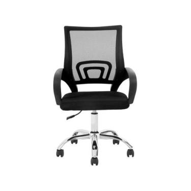 Imagem de Cadeira de Escritório Diretor Giratória Preta DIR-002B Otello, Preto, 