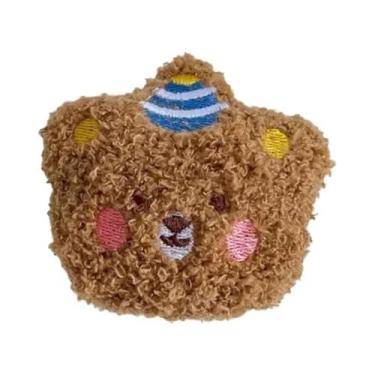 Imagem de Suporte De Celular De Pelúcia Urso Fofo Dobrável Para iPhone Samsung -