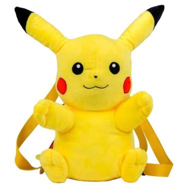 Imagem de Mochila de Pelúcia Pikachu Pokemon - PK0001 - BBR Toys