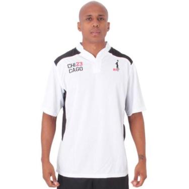 Imagem de Camisa Basquete Masculina M10 Performance Chicago, Branco, M