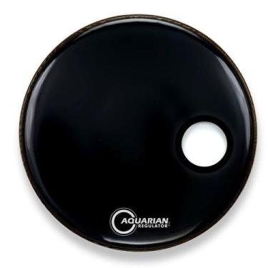 Imagem de Pele Aquarian Regulator Resonant Black 18 RSM18BK Resposta de Bumbo co