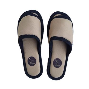 Imagem de Chinelo de Pano 33 / 34 - Coleção Pé & Pano Colors - Cáqui