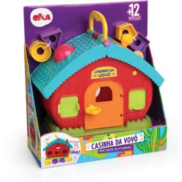 Imagem de Brinquedo Educativo Casinha da Vovo Encaixe Formas - ELKA