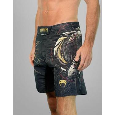 Imagem de Bermuda Fightshort Boxe Jiu-Jitsu MMA Carpa Vortex Venum Cor:PretoTama