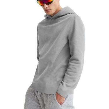 Imagem de Moletom Masculino Confort Com Capuz Alta Qualidade Slim Top - Slim Fit