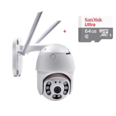 Imagem de Câmera Segurança Ip Rotativa Dome A6 Wifi Full Hd Ptz Ip66 C/ Cartão d