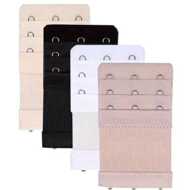 Imagem de Extensor De Alça De Sutiã Ajustável Com 3 Ganchos (Pacote Com 4)  Aces