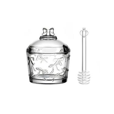 Imagem de Meleira mel belle cristal 230ml com colher e tampa full fit - Full Fit