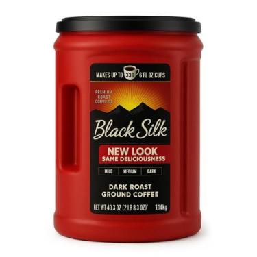 Imagem de Café Torrado e Moído Dark Roast Black Silk 1140 ml