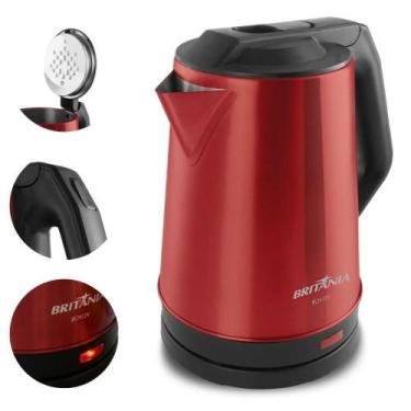 Imagem de Chaleira Elétrica Jarra BCH12V 1,9 Litros Em Aço Inox 1150W Britânia, 