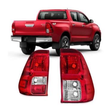 Imagem de Lanterna Traseira Hilux 2016 2017 A 2020 Fundo Escuro Koito - Fitam, L