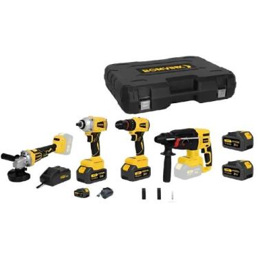 Imagem de Kit 4 Ferramentas Multifunções Lixadeira/Chave de Impacto/Martelete 2 