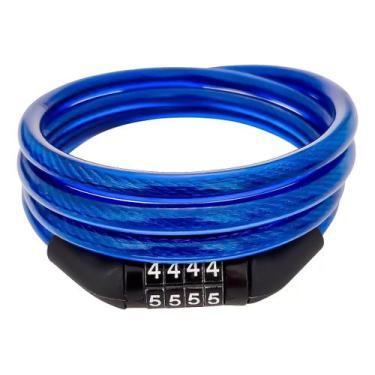Imagem de Cadeado Azul Bloqueador Senha Segredo Cabo Grosso Resistente - Day Lun