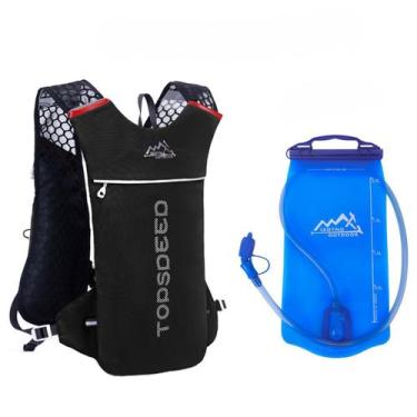 Imagem de Mochila de Hidratação Corrida Esportes c Refil Água 5L Preto - Pistach