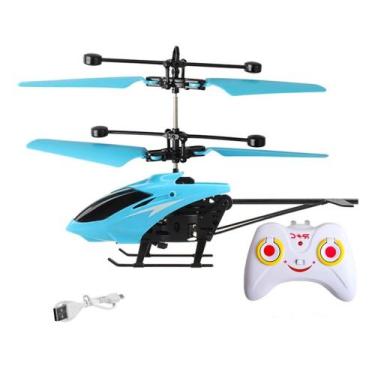 Imagem de Helicóptero De Controle Remoto Recarregável Infantil Brinquedo - Toy K
