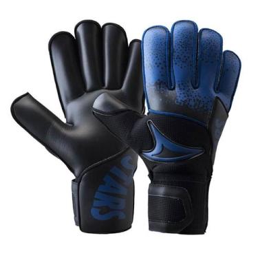 Imagem de Luva Goleiro FOX pto/azl - Three Stars, GG
