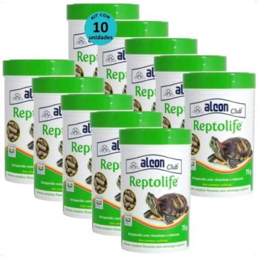 Imagem de Ração alcon club reptolife 75g kit com 10