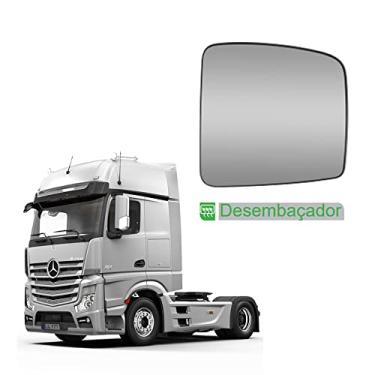 Imagem de Vidro c Base Retrovisor Auxiliar MB Actros c Desembaçador LE
