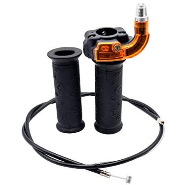 Imagem de Royitay 7/8" 22 mm Twist Throttle Accelerator Grip e 39" cabo para 47cc 49cc 2 tempos 4 Rodas Quad Trail Bike Mini Dirtbike ATV Quad Pocket