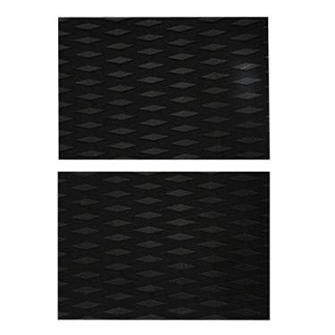 Imagem de 2x Groove Pattern Prancha de Surfe Tração Almofadas de Cauda, Preto