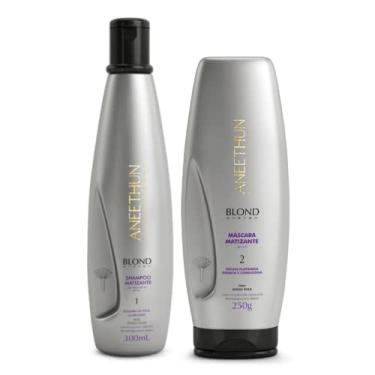 Imagem de Shampoo e Mascara Matizante Aneethun Blond System