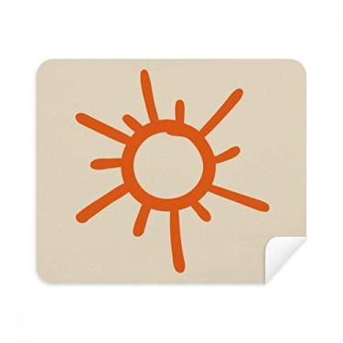 Imagem de Pano de limpeza de tela para pintura à mão laranja sol 2 peças tecido de camurça