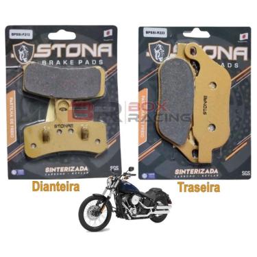 Imagem de Jogo pastilha freio Stona D/T Harley FXS Blackline 1690 2016