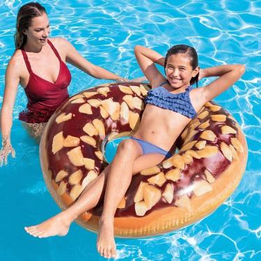 Imagem de Boia Donut de Chocolate Inflável - Grande - INTEX