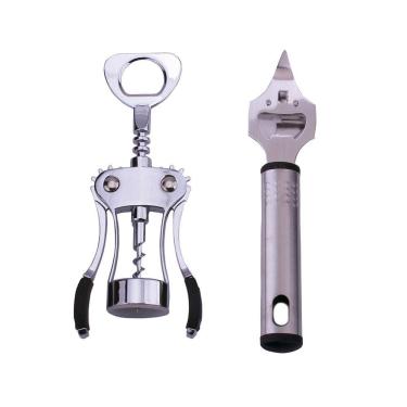 Imagem de Saca Rolha + Abridor de Lata e Garrafa Class Home Kit 2 pçs