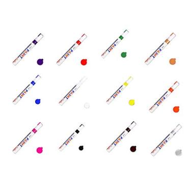 Imagem de Mibee Caneta à prova d'água para pneu de carro pneu de carro borracha metal permanente marcadores de tinta grafite caneta marcador oleoso