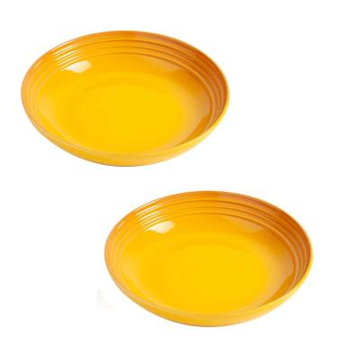 Imagem de Prato Fundo 2 Peças 22 cm Amarelo Nectar Le Creuset